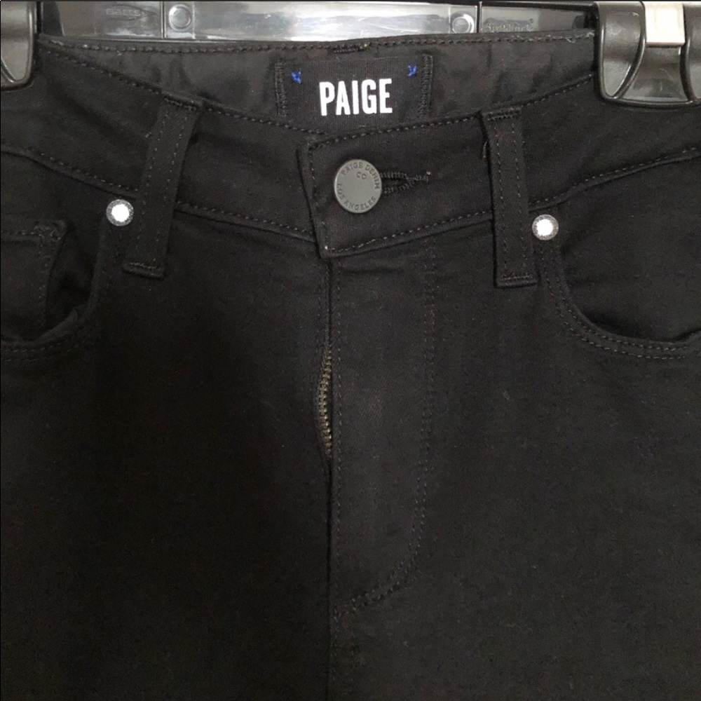 Paige high waisted black jeans